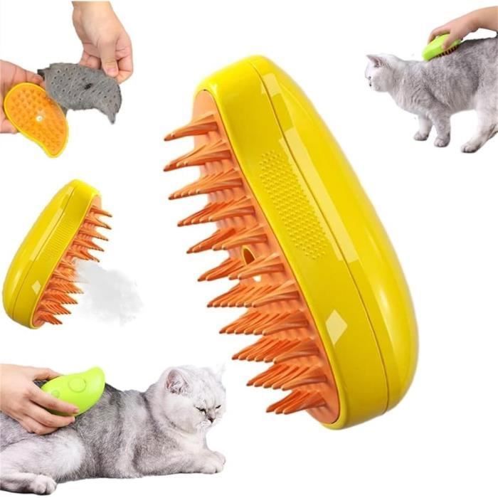 Comparer les prix de Brosse à vapeur - keeper - Steamy Cat - 3 en 1 - Réduction de perte de poils - Nettoyage à la vapeur