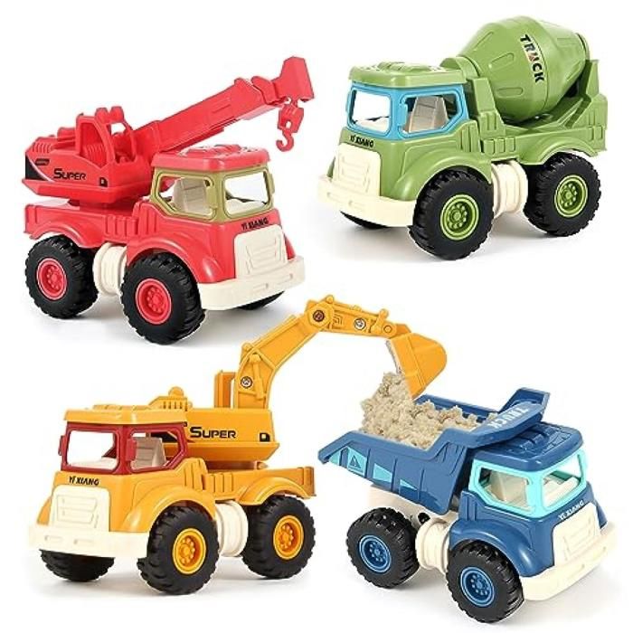 Grue En Bois Cubika – Camion De Construction Avec Blocs Aimantés – Jeu D'éveil Dès 3 Ans