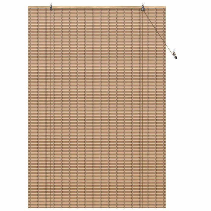 Store enrouleur en bambou - vidaXL - 150x220 cm - Nature - Contrôle de lumière - Protection UV - Roulable