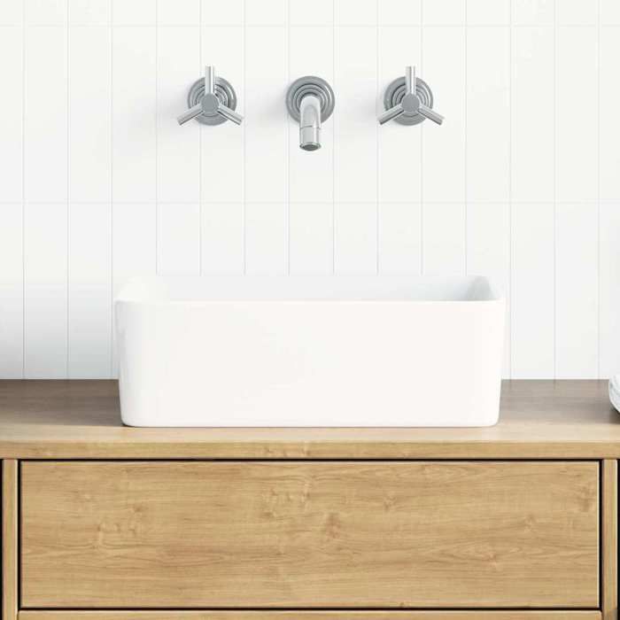 BURKE@ Blanc Lavabo 40x30x13 cm Céramique Blanc 8.14 kg Haute qualité A725