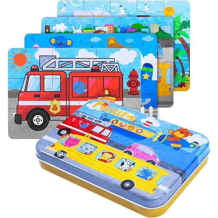 Puzzle éducatif en bois de hêtre - Lettre T, 4 pièces, finition polie Puzzle éducatif en bois de hêtre - Lettre T, 4 pièces, finition polie