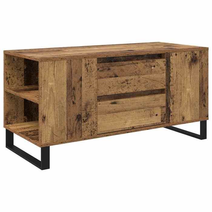 En solde Table basse de salon (1 pc) - UU - Petit Table dappoint - Bois Ancien 102x445x50 cm Bois dingénierie L7782