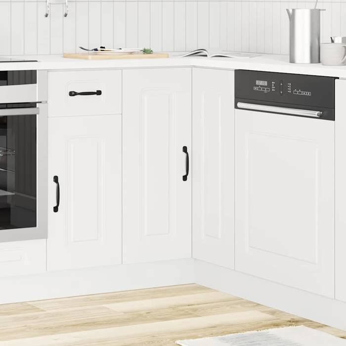 Armoire dangle de cuisine (1 PC) - Vaisselier Meuble Rangement - Kalmar blanc bois dingénierie 75.5x75.5x81.5 cm L2372