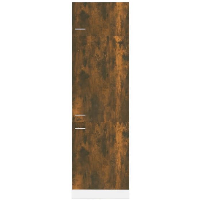 Décoratif - Placard réfrigérée LyonVintageMeuble bas de cuisine Chêne fumé 60x57x207cm - bois dingénierie con9334440