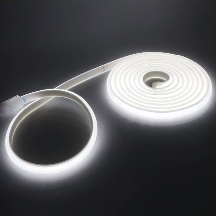 Ruban LED néon étanche - CACTOSE - 288 LEDs/m - Blanc chaud - Étanche IP65 - 6 mètres