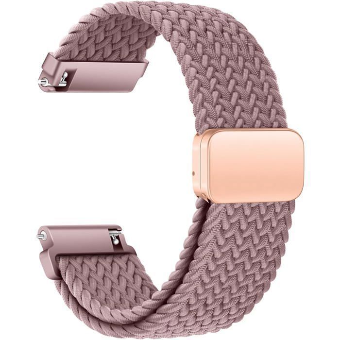 22mm-Bracelet En Nylon De Avec Boucle Magnétique Réglable Pour Hommes Et Femmes Bracelet De Remplacement Élastique Et Confortab