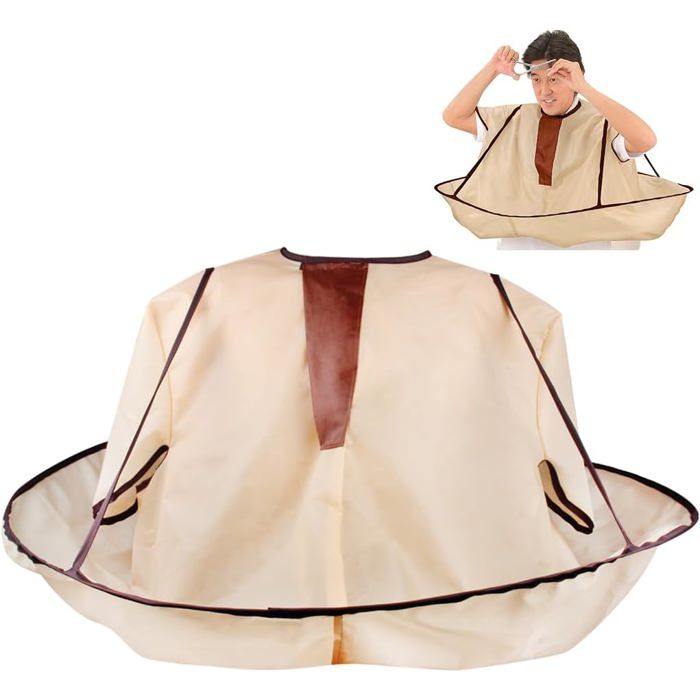 Cape de coiffure imperméable adulte modèle pliable taille standard utilisation en salon ou à domicile