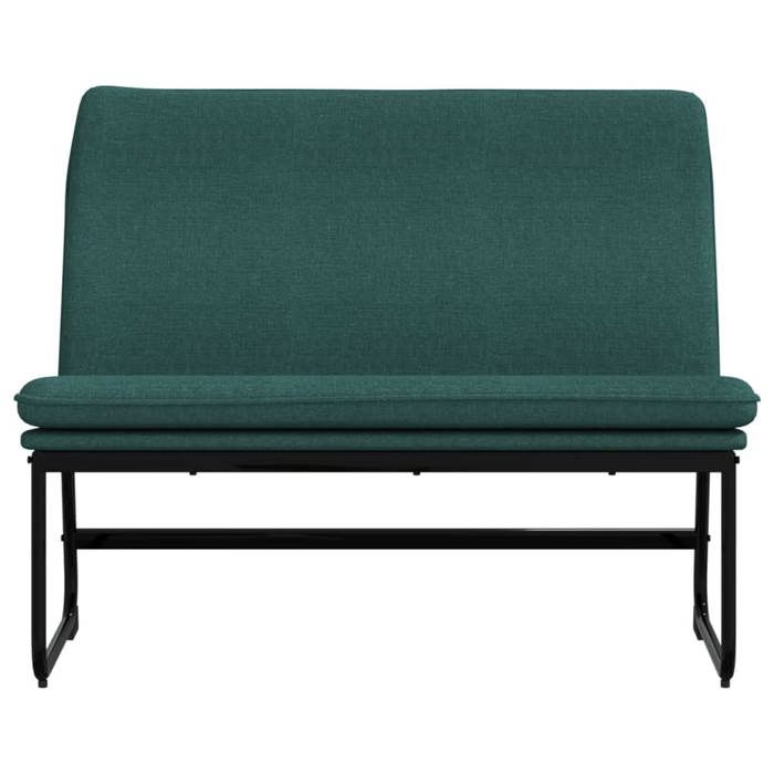BEAU Meuble banquette - Banc - Vert foncé - 100x75x76 cm - Tissu[79563]