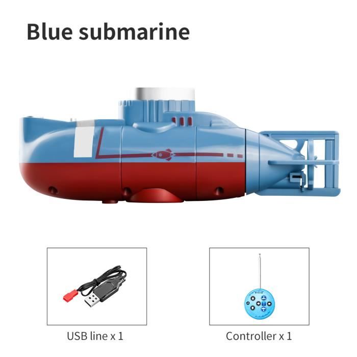 Sous-marin Télécommandé Enfant - Bateau RC étanche - Radiosolitaire Jouet