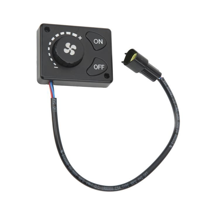 Interrupteur Régulateur De Vitesse Pour Ventilateur Auto/camion - 12V/24V - Neuf - Contrôle Manuel