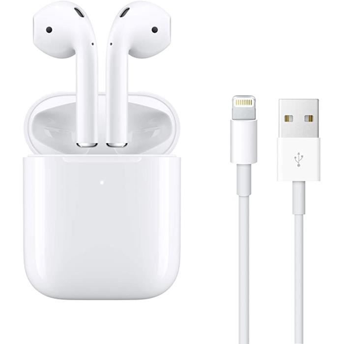 APPLE Airpods 2 avec boitier de charge filaire Blanc