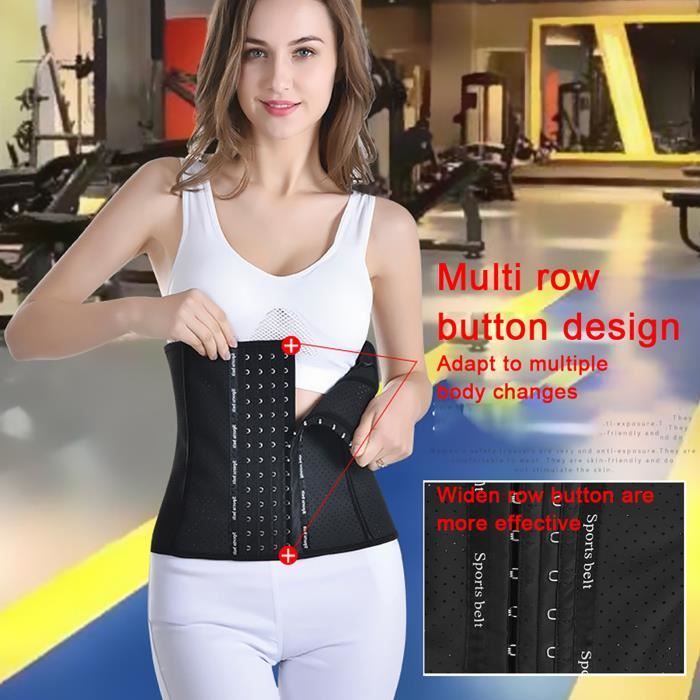 Ceinture D’entraînement Copper Slim Femme – Taille L, Noir, Haute Compression