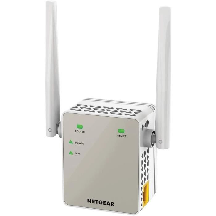 NETGEAR Répéteur Wifi puissant sans fil EX6120, Amplificateur Wifi , wifi extender , wifi booster, Supprimez les Zones Mortes, Jus
