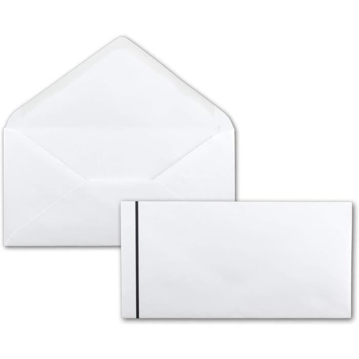 GPV Enveloppes, DL 110 X 220 Mm, Blanc,80 G/m2, Avec Fenêtre - Achat