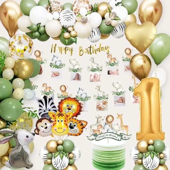 Ballon de Décoration Animaux du Zoo pour Anniversaire Thème Jungle 45cm