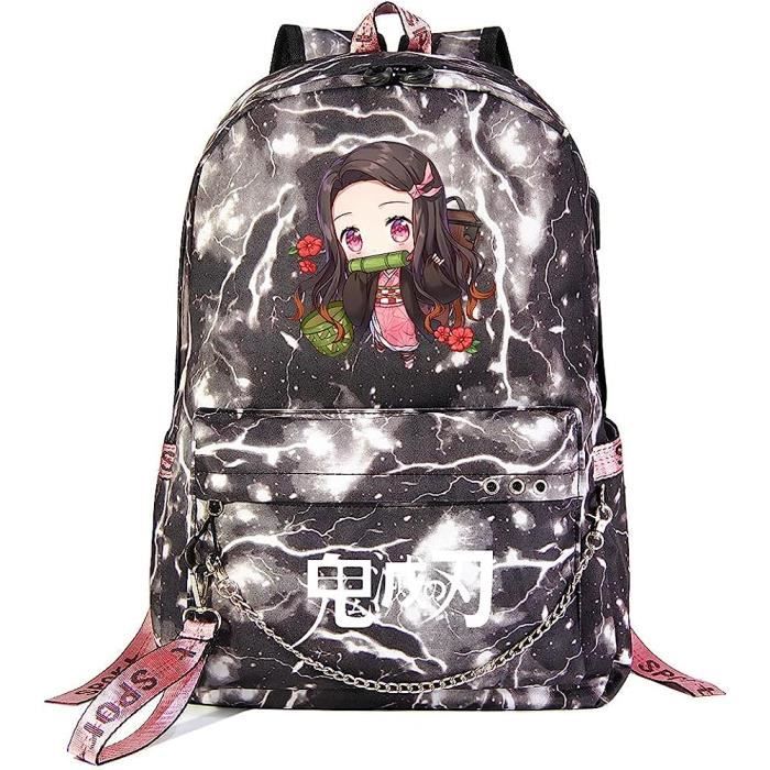Sac à dos - Unisexe - Polyester - Rose et Blanc - 30x16x41 cm - Pour
