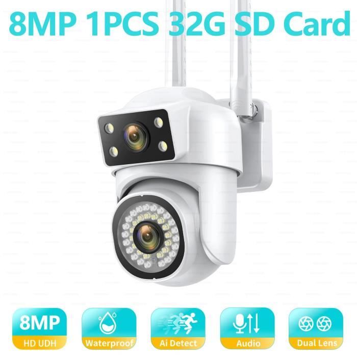 1080P 4MP Outdoor PTZ IP Camera WIFI Wireless 4X Digital Zoom AI Human Detection Auto Tracking Security Protection Mini Camera - 30