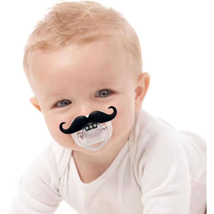 Sucette Bébé, Sucettes À Moustache Orthodontiques Drôles Pour Tout-Petits  Pour Bébés