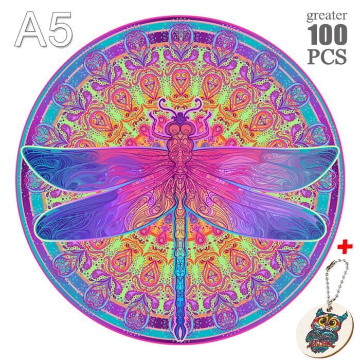 Puzzles pour Adultes, Puzzles éléphants colorés pour Adultes, Puzzl
