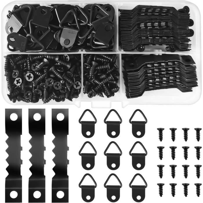 CoKeeSun 12 Pièce Adhesif Accroche Tableau Sans Percer, Attache Cadre Adhésif Crochets, Fixation