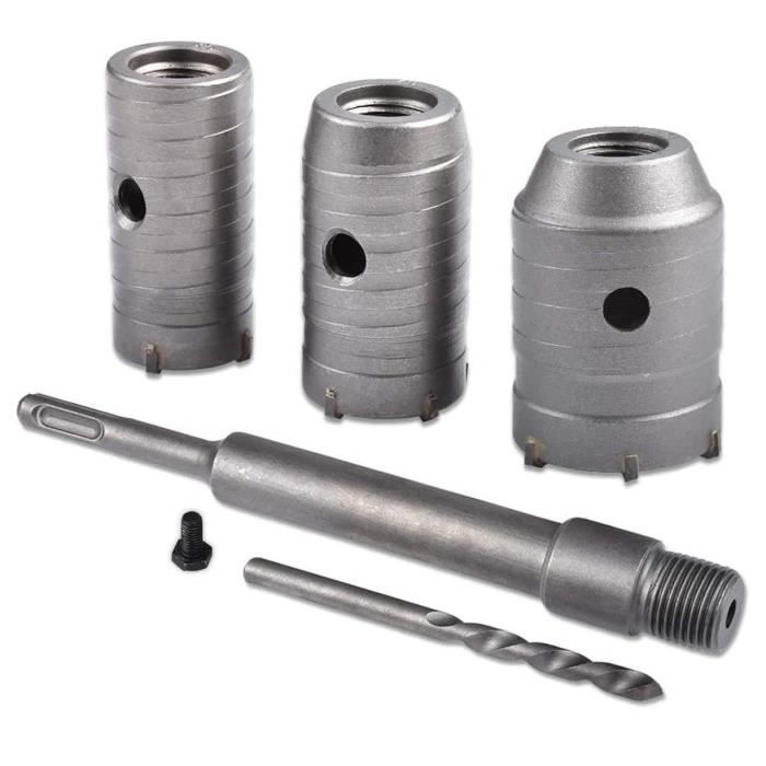 PoignéE Ronde Perceuse Mur De BéTon Accessoires De Trou De Forage Peu De Foret Avec 30-40-50Mm Pour Climatiseurs