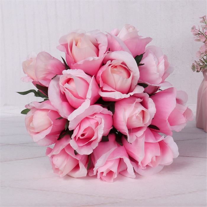 FLEUR STABILISEE - FLEUR ETERNELLE Bouquet De Mariage Bouquet Cristal Rose  Perle De Demoiselle D'honneur Bouquet De Mariage Mariée - Cdiscount Maison