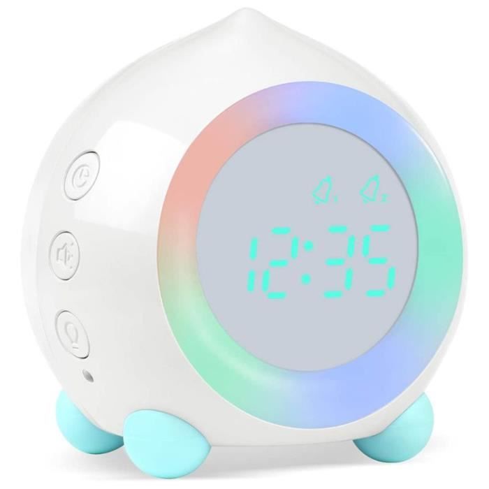 Lampe de Lune avec Réveil Lumineux, 2 Réveils, Lumière Lunaire RGB 8