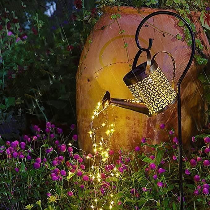 Arrosoir Solaire pour jardinlampe de douche solairLumineuse Solaire Exterieurdécoration extérieure étancheétoilesfée étoilée