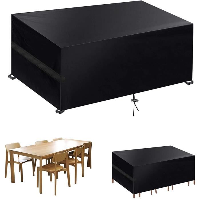 Housse De Protection Pour Salon De Jardin - Taille 95x55x75 Cm - Étanche, Anti-UV, Avec évent - Argenté