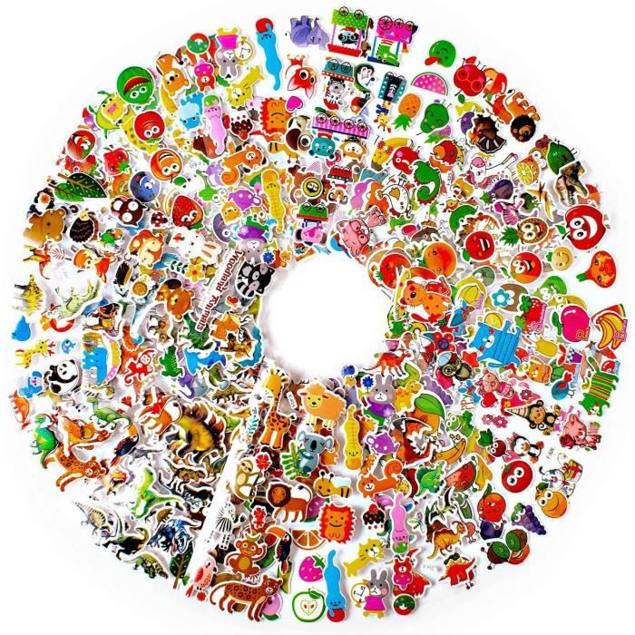 1000+ Gommettes Autocollants Enfant 2 Ans Animaux Fruits Légumes 3D  Stickers Cadeaux Idéaux [5] - Cdiscount Jeux - Jouets