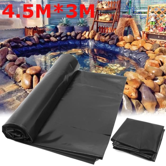 Bâche De Bassin Robuste - 7 X 10 M - Membrane Flexible Noire