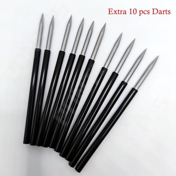 Poearcus Flèches Arbalète Carbone 6/12pcs - 16-22 Pouces, Plume 4 Pouces, Pointe 125 Grains