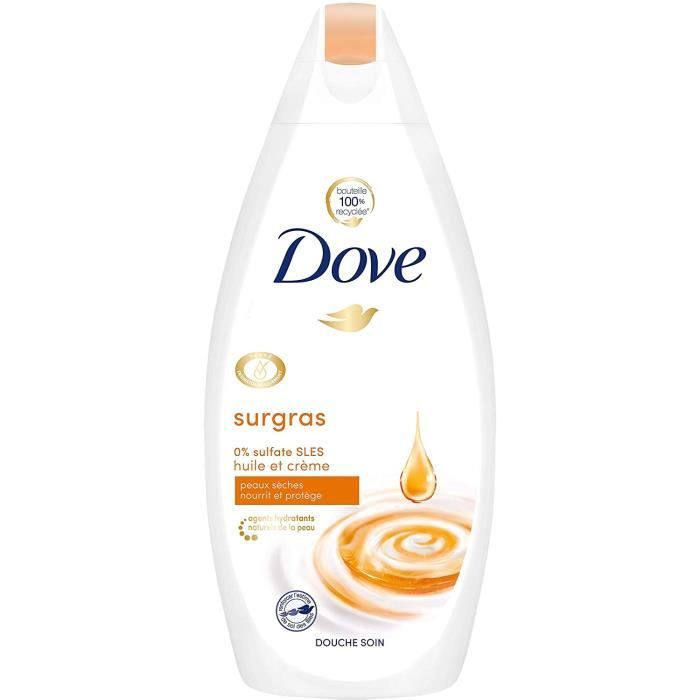 Gel Douche Soin Huile et Crème, Formule surgras pour les peaux sèches