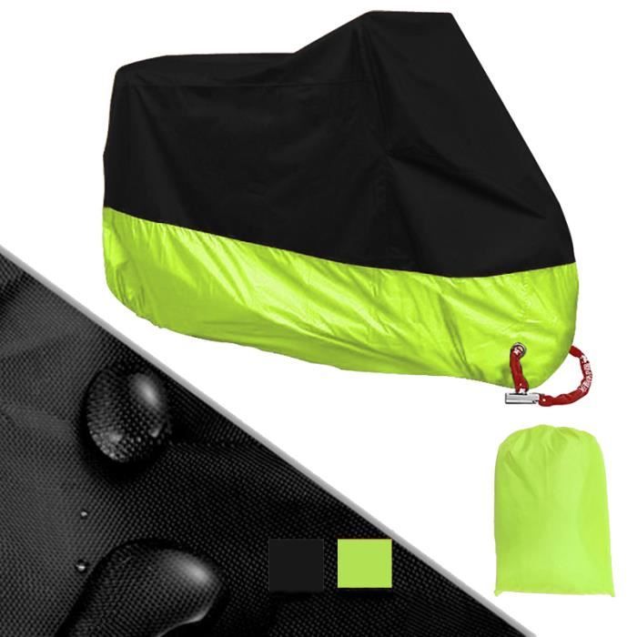 BHIEE Housse De Moto 295x105x125 Cm - Bâche Protection Imperméable Résistante Noir