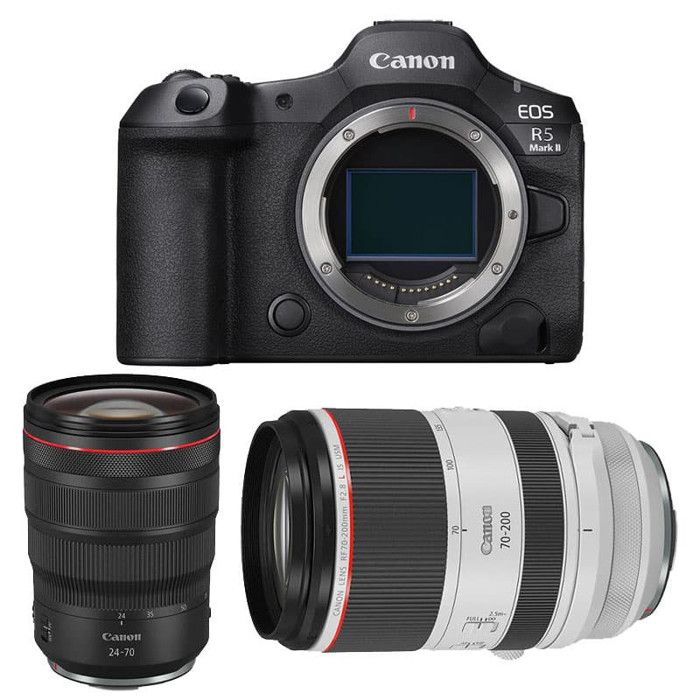 CANON EOS R5 MARK II + RF 24 70mm f2.8 IS USM + RF 70 200mm f2.8 IS USM Garanti - vue 5