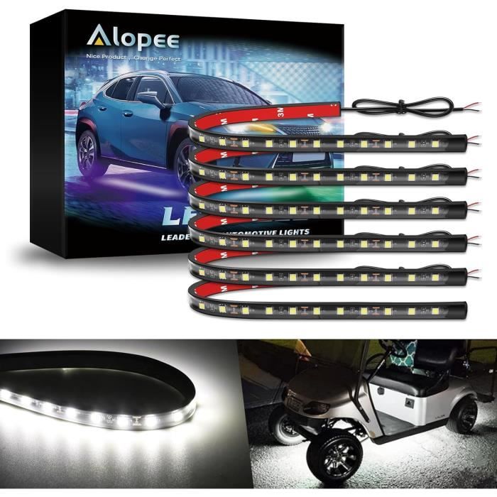Lot De 6 Bianco Bande Led Voiture Feux Diurnes Bande Lumineuse 5050 18Smd 32Cm Feux Diurnes De Lot De 6 Bianco Bande Led Voiture Feux Diurnes Bande Lumineuse 5050 18Smd 32Cm Feux Diurnes De