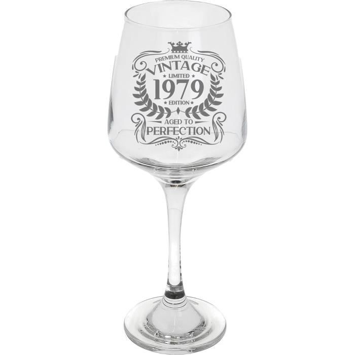 Verre à Vin Gravé Main Johnny Hallyday – Artisanat Unique, Neuf
