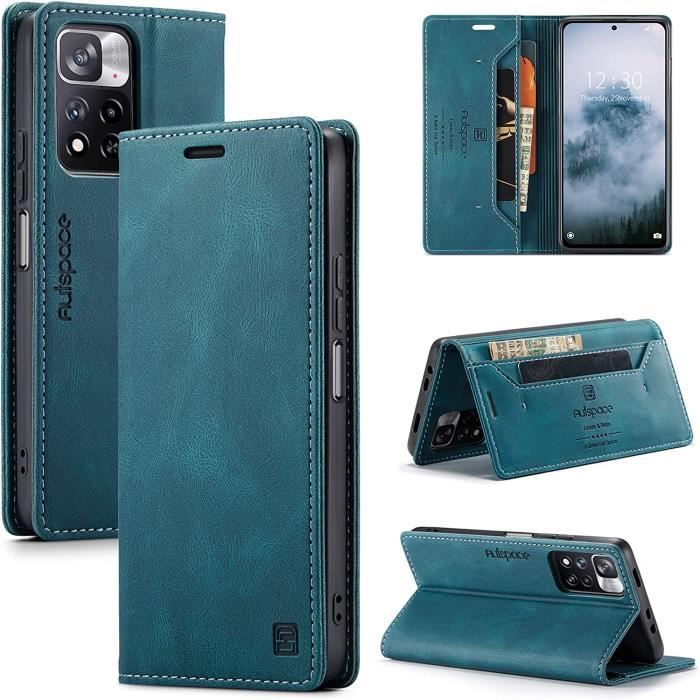 Housse Portefeuille Cuir Pour Xiaomi Redmi Note 11 Pro+ 5G - Neuf