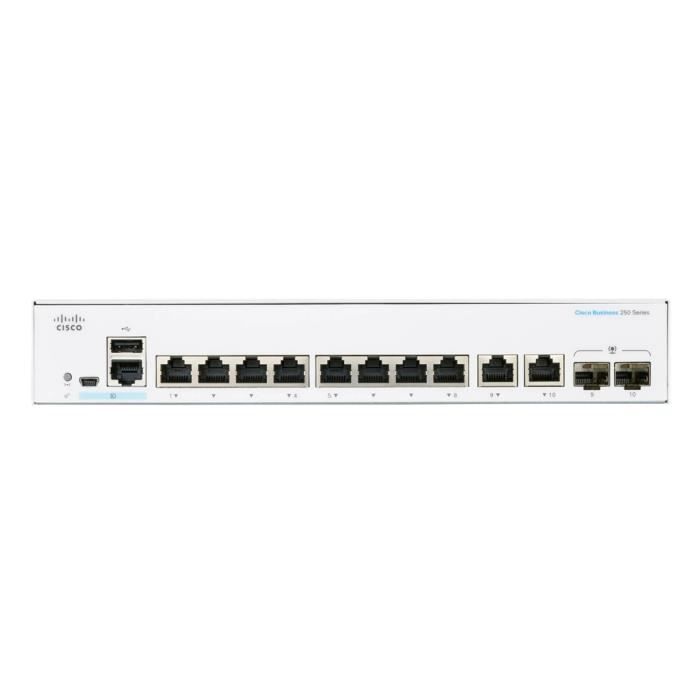 Cisco CBS250-8T-E-2G-EU Smart 8-port GE, Ext PS, 2x1G Combo
