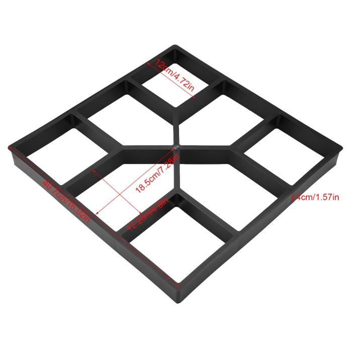 Moule à Pavé Béton Sluffs - Créateur De Chemin Jardin, Forme Pierre Naturelle Pour Allées