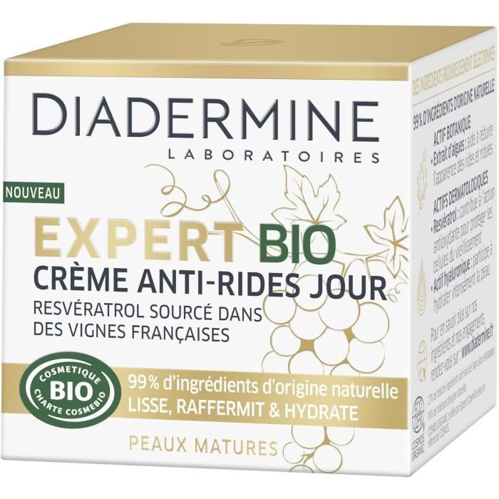Crème anti-âge bio jour, Diadermine (50 ml)