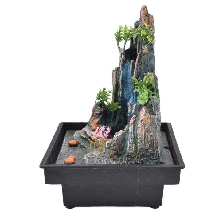 Fontaine Cascade D'intérieur En Résine Durable Avec 4 Niveaux Et