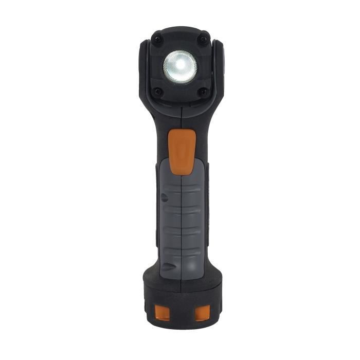Lampe torche LED pivotante - ENERGIZER - 300 lumens - Tête pivotante 175° - 2 modes d’éclairage - Autonomie 5 h Lampe torche LED pivotante - ENERGIZER - 300 lumens - Tête pivotante 175° - 2 modes d’éclairage - Autonomie 5 h