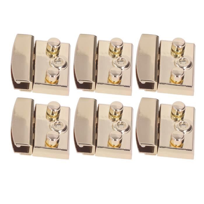 Fermoir à Serrure Tournante Uxcell 42x20 Mm - Lot De 2, Alliage, Or Clair (neuf)