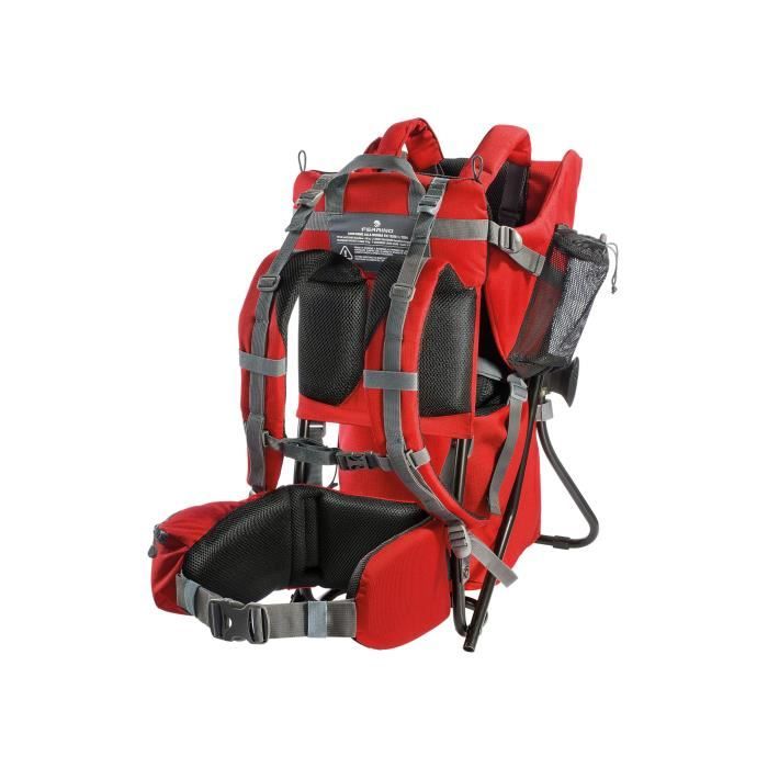 Sac à dos porte bébé - Ferrino - Caribou - Rouge - Rembourré - 20 kg max Sac à dos porte bébé - Ferrino - Caribou - Rouge - Rembourré - 20 kg max