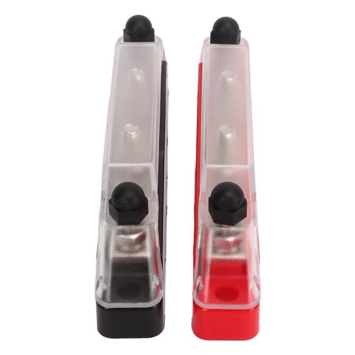 Greluma 1 Paire Bornier Distribution 8 Voies Batterie M6 M4 Avec Couvercle - Barre Omnibus