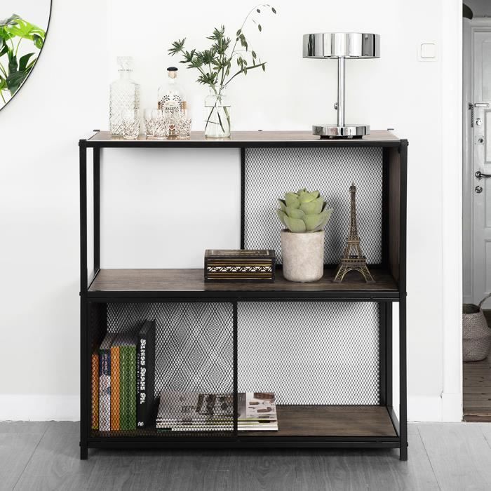 Casa Escaliers Etagere 6 Compartiments Gris Diviseur Niveaux