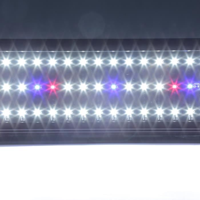 Comparer les prix de Lumière de support pour aquarium à LED - HUOLE - Noir 90cm - Eclairage - Poisson d'eau froide