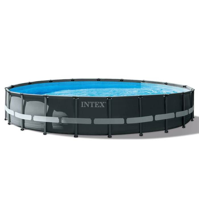 Kit Piscine hors sol tubulaire INTEX - Ultra XTR - 610 x 122 cm - Ronde (Filtre à sable, bâche, tapi