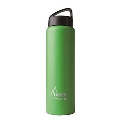 Laken Bouteille Isotherme Classique en Acier Inoxydable avec Isolation Sous Vide et Goulot Large 1 Liter Vert